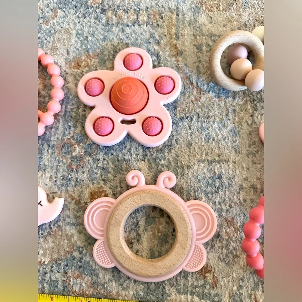 Baby Girl‎ Toy Bundle Sensory Rattles Teethers Activity Toys